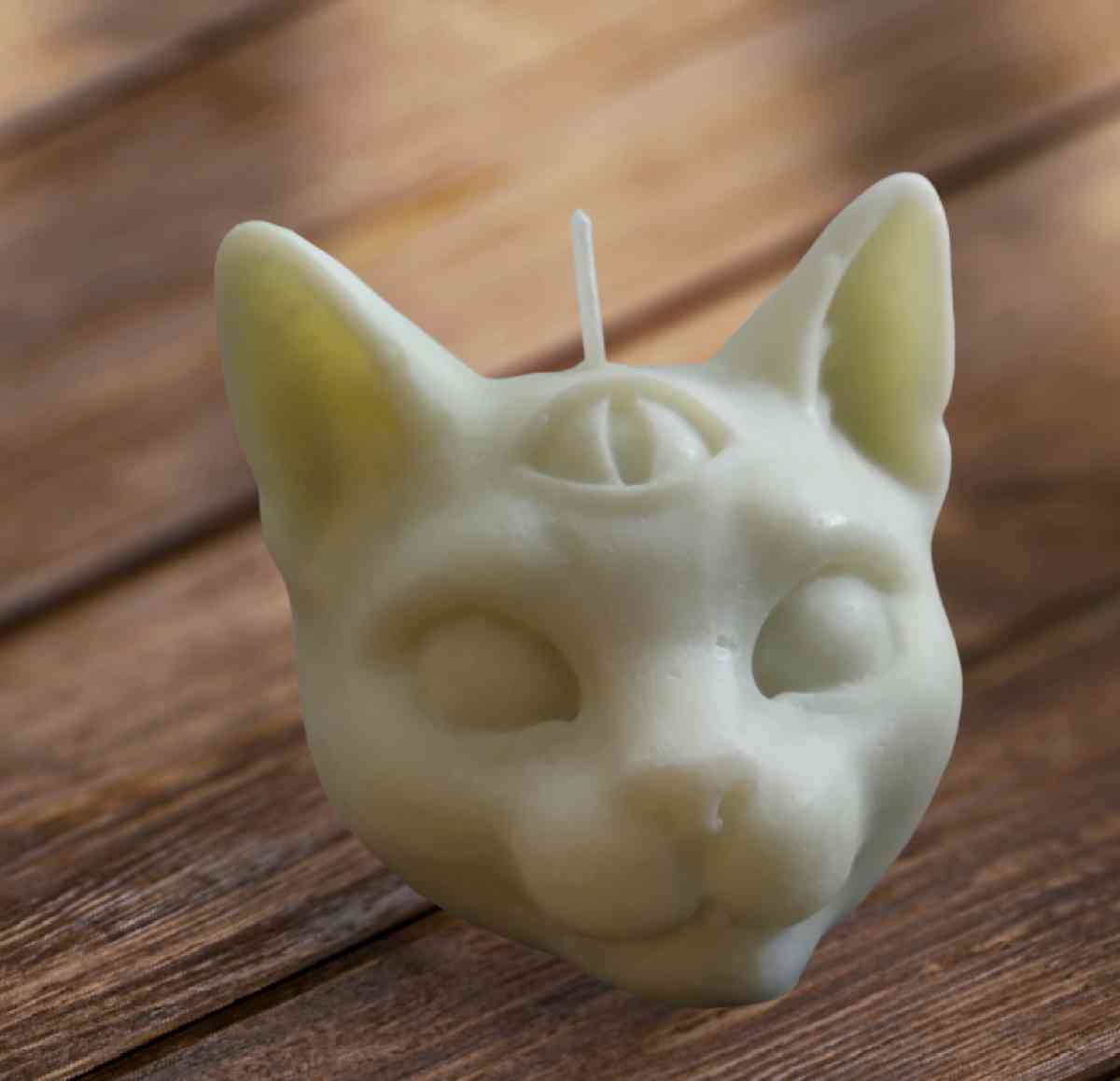 All Seeing Eye Cat candles