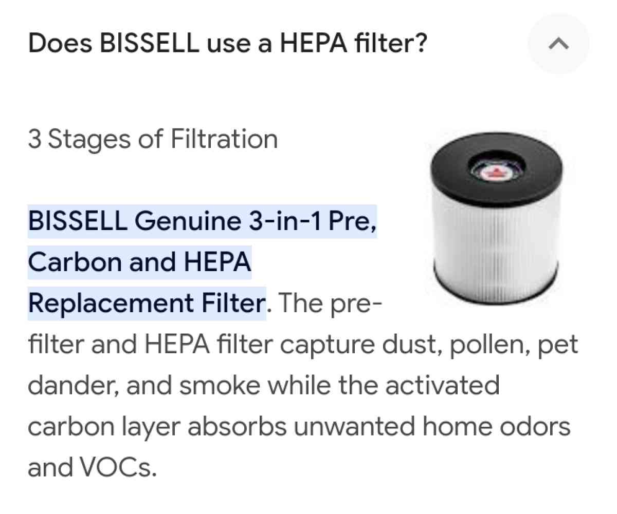 Bissell Air400 Hepa Air Purifier