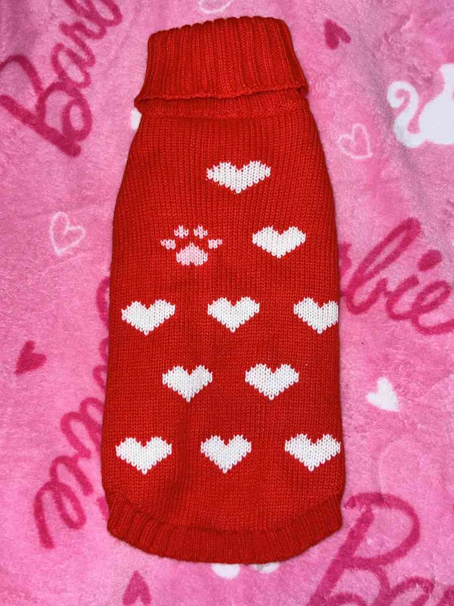 valentines sweater for dog or kitten brand new