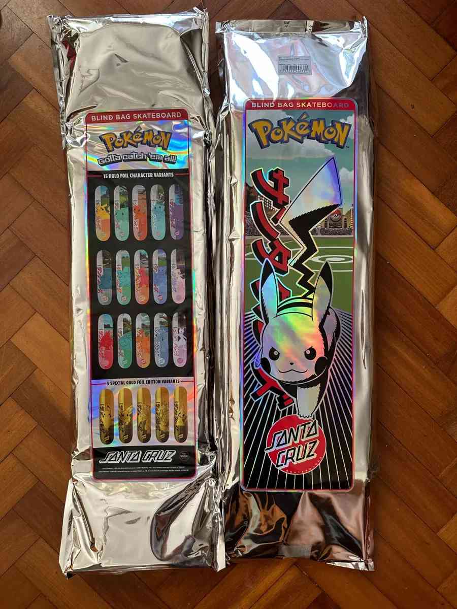 limited edition Santa Cruz pokemon skateboards