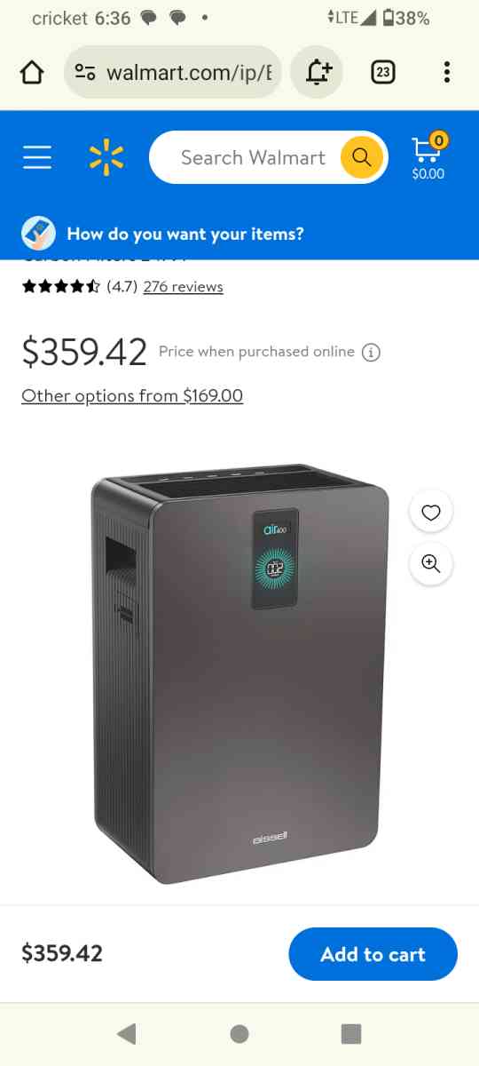 Bissell Air400 Hepa Air Purifier