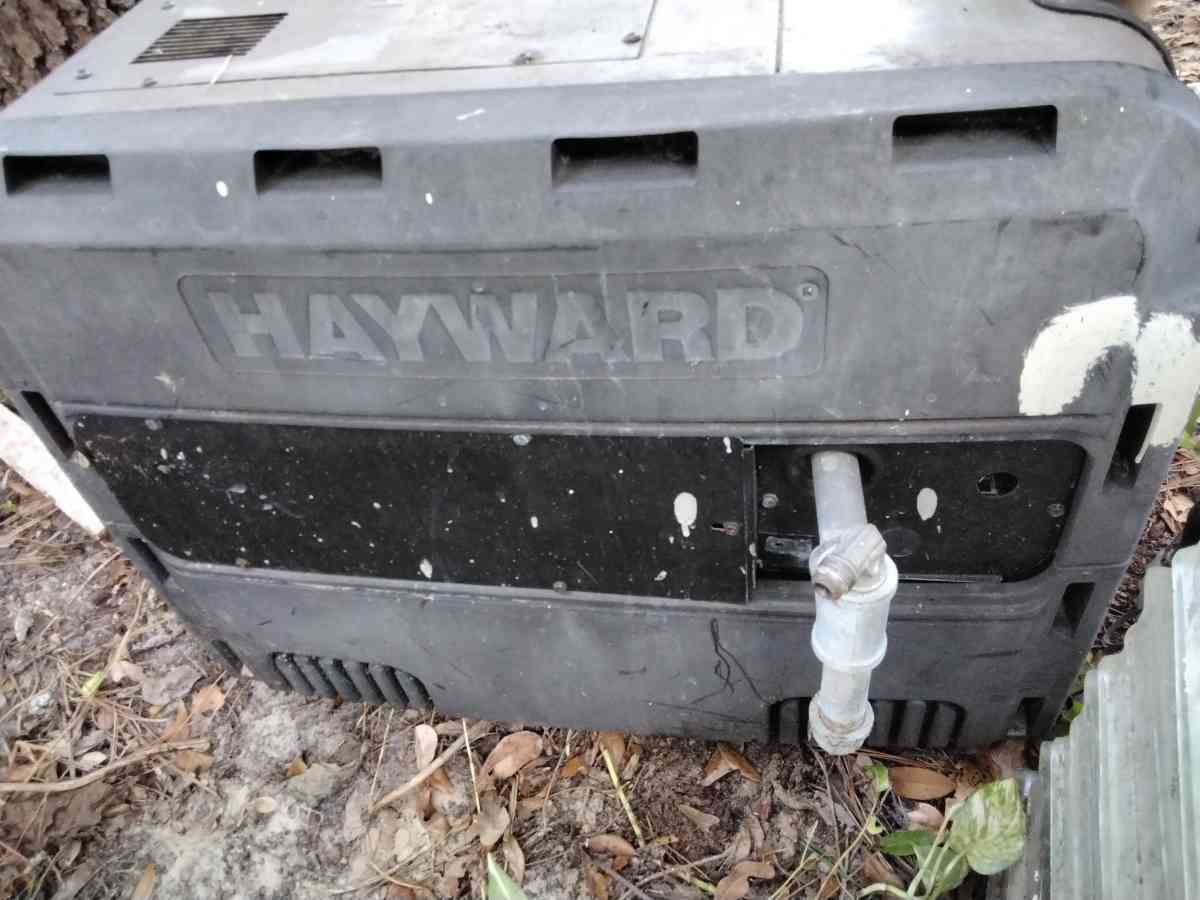 haywardpool heater w pump and  filter