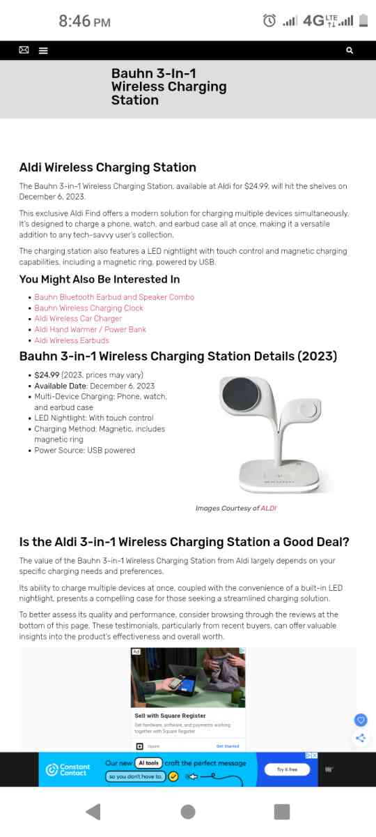 Charging station