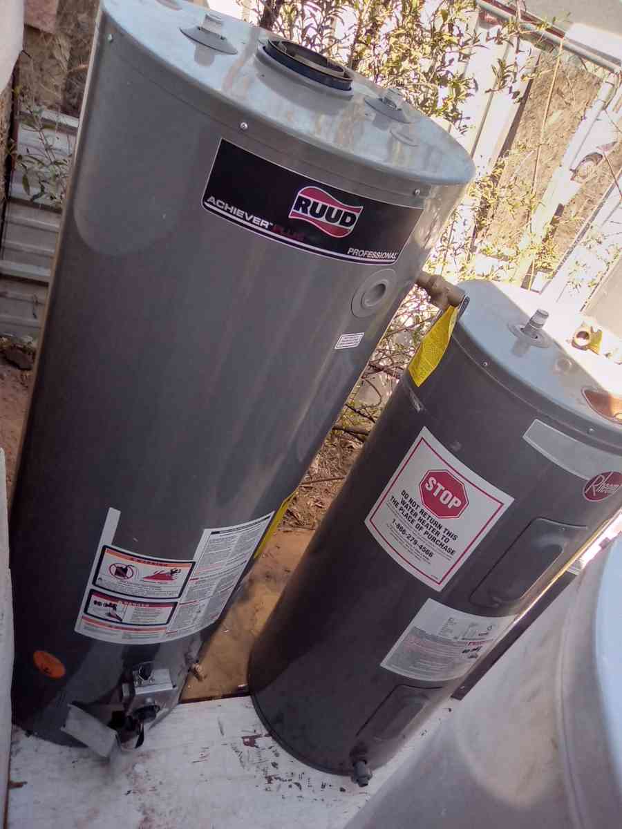 WATER HEATERS ELECTRIC PROPANE GAS DIFFERENT PRICE NEW USED
