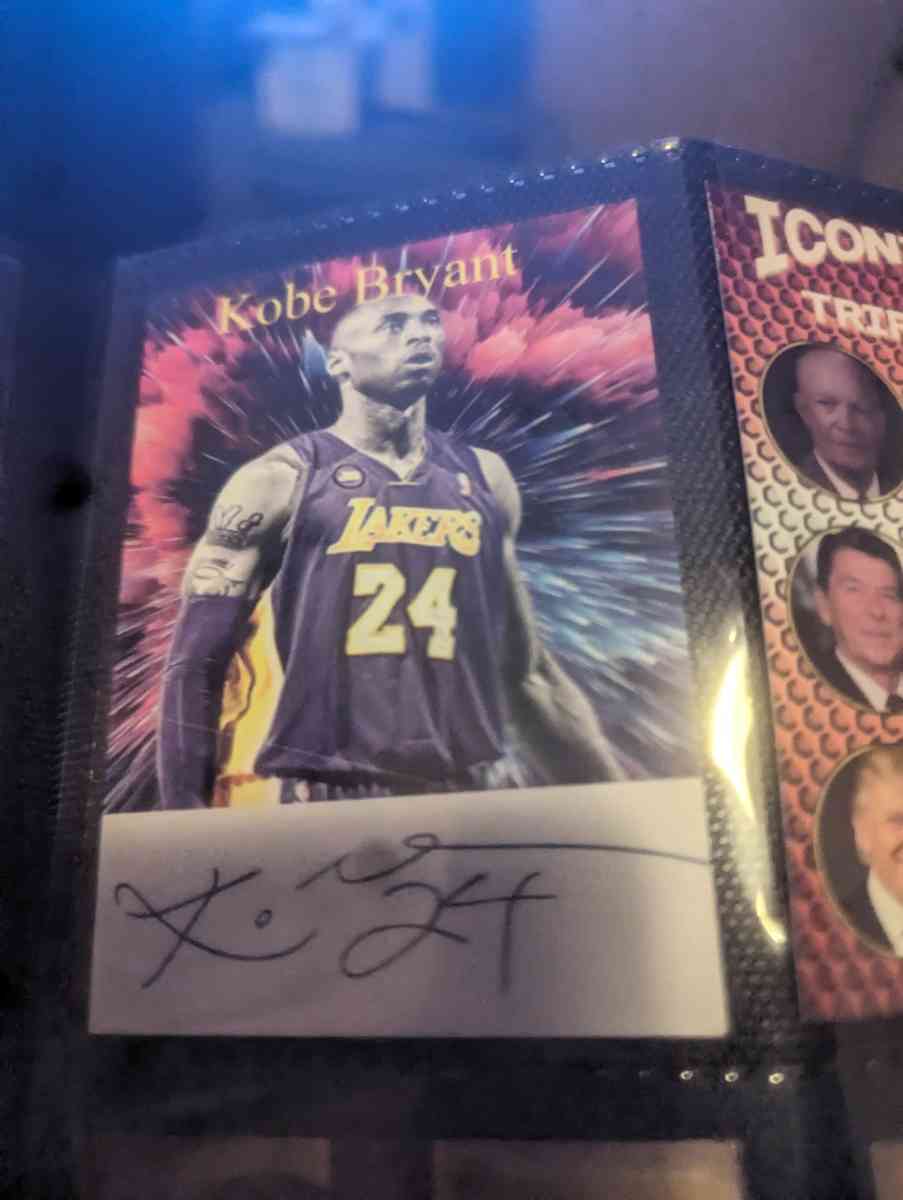 Kobe Bryant auto reprint card Ill make deals