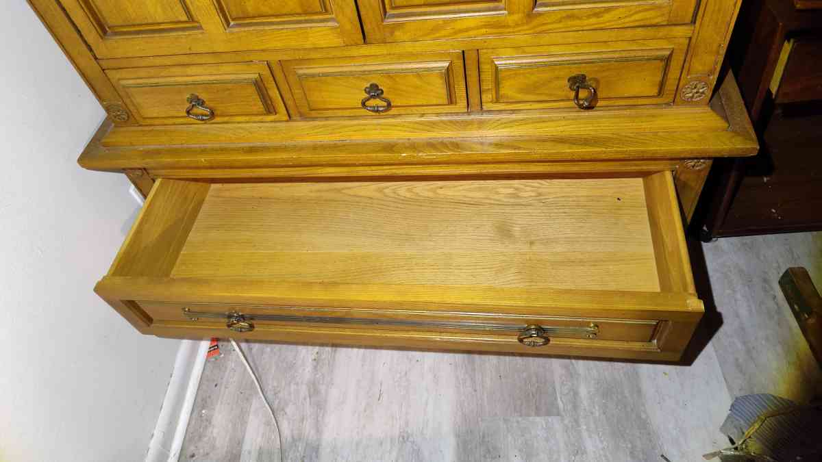 solid oak bureau