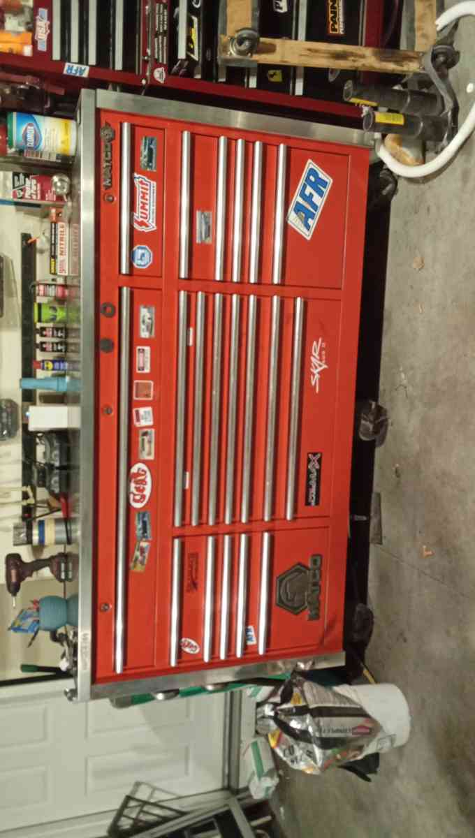 77 inch 19 drawer Triple Bay Matco m6 Toolbox with stainless