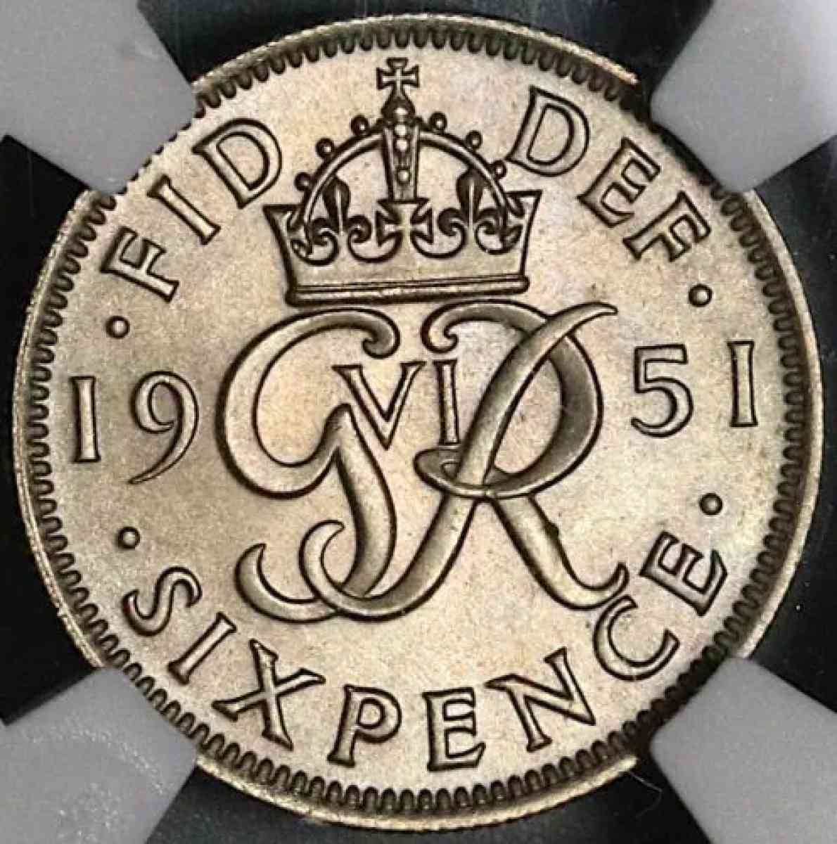 1951 George VI 6 Pence