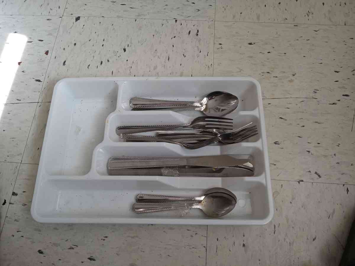 Spoons forks and knife