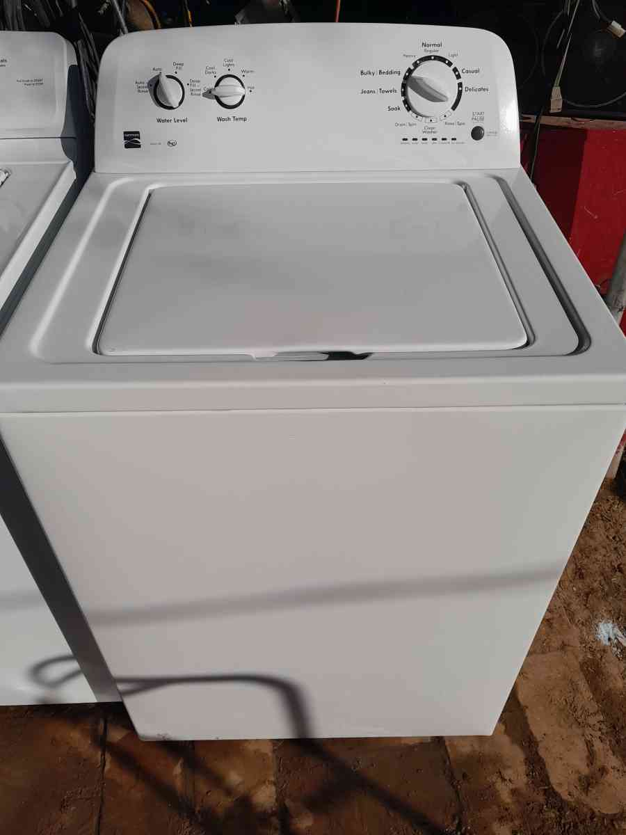 WASHER KENMORE WHITE ON WHITE WITH WARRANTY 6 MONTHS