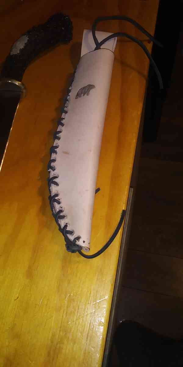 blade 9 inches real deer horn handle and all hand crafted