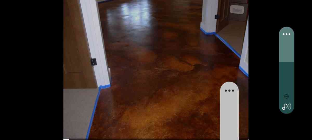 Acid staining concrete
