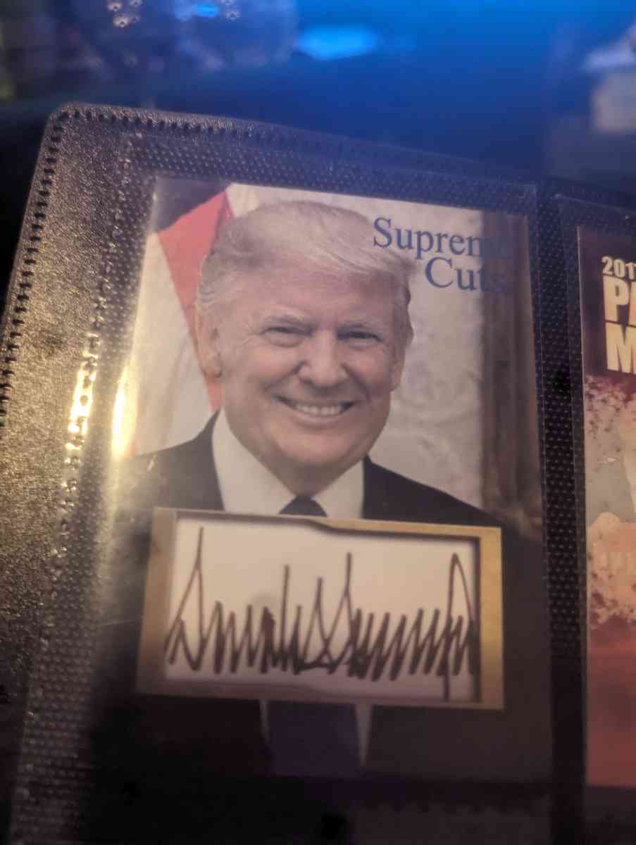 Donald Trump auto reprint card will make deals