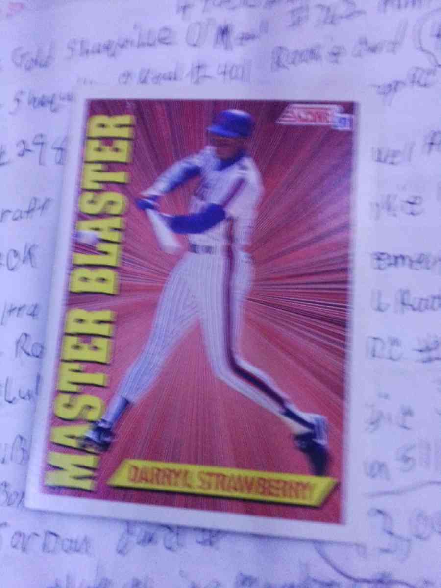 Master blaster Dale strawberry baseball card