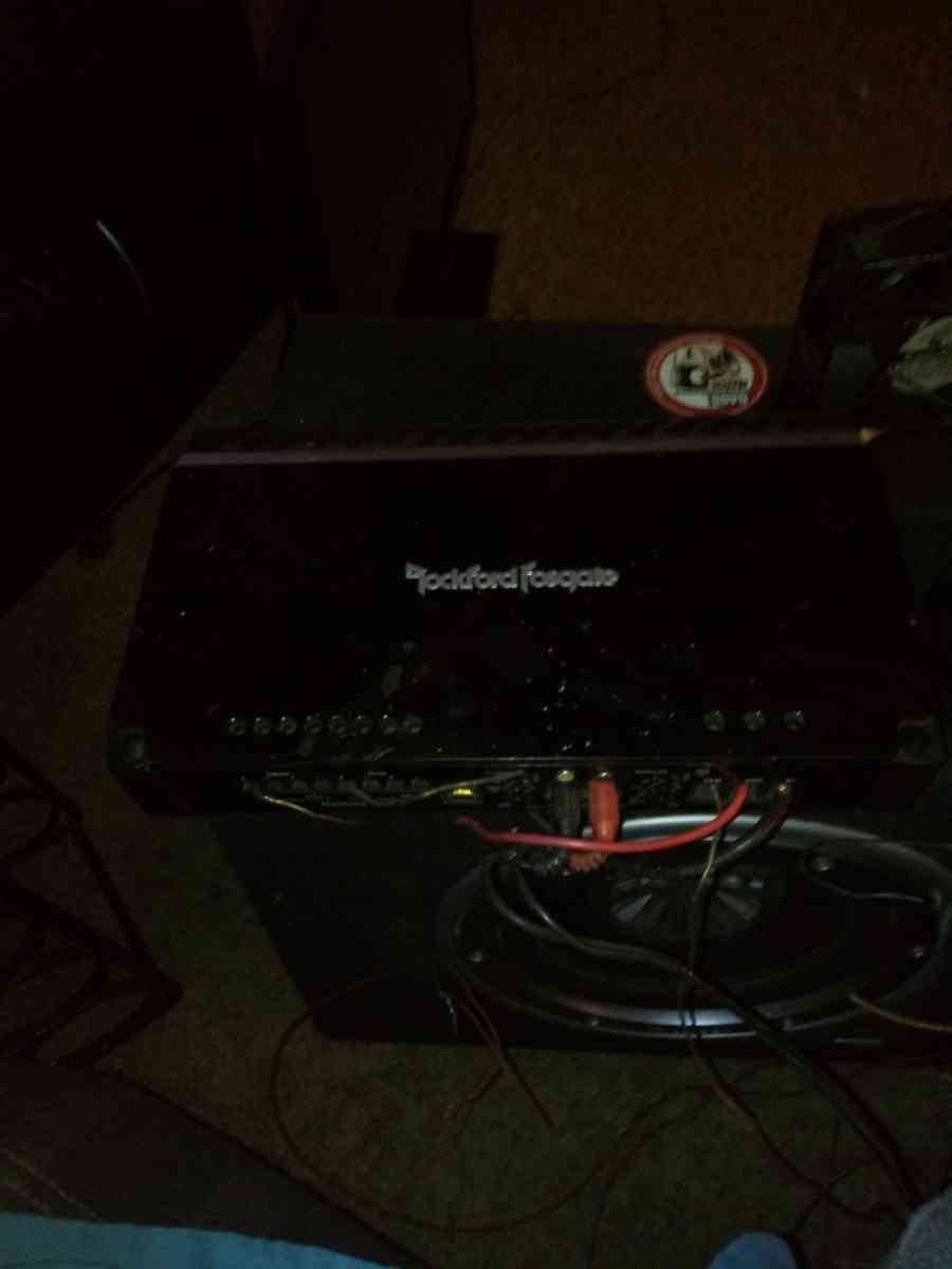 Rockford fosgate punch 2 amp with punch 2 subwoofer