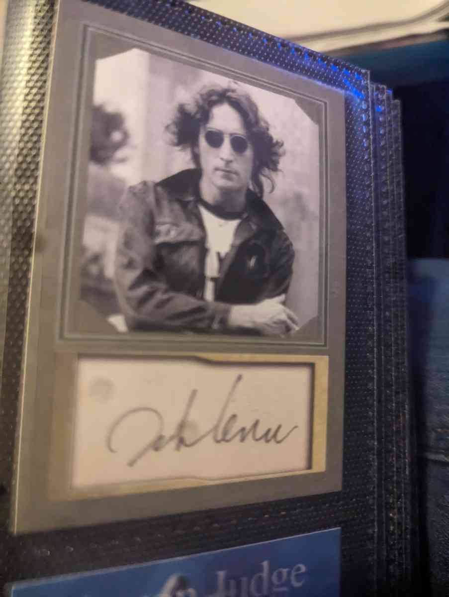 John Lennon auto reprint card will make deals