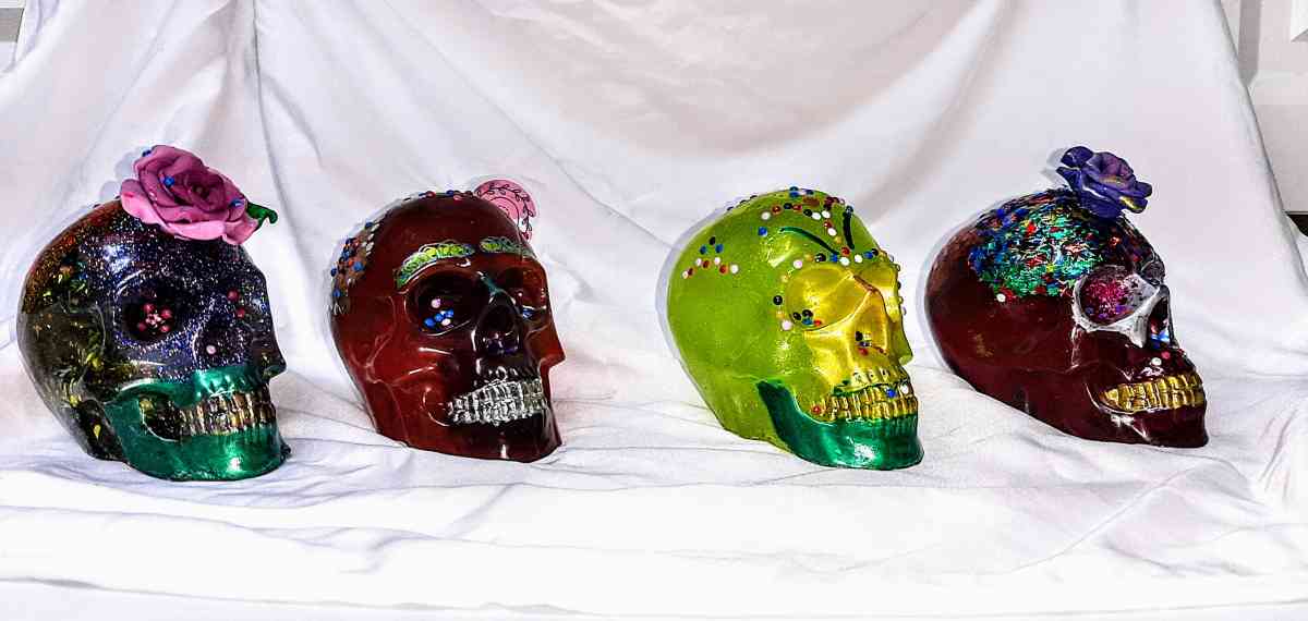 Day of the Dead Original Handcrafted Skulls Large