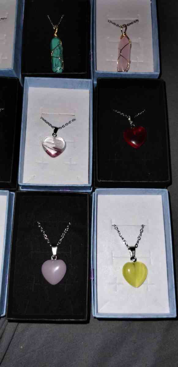 handmade crystal necklaces