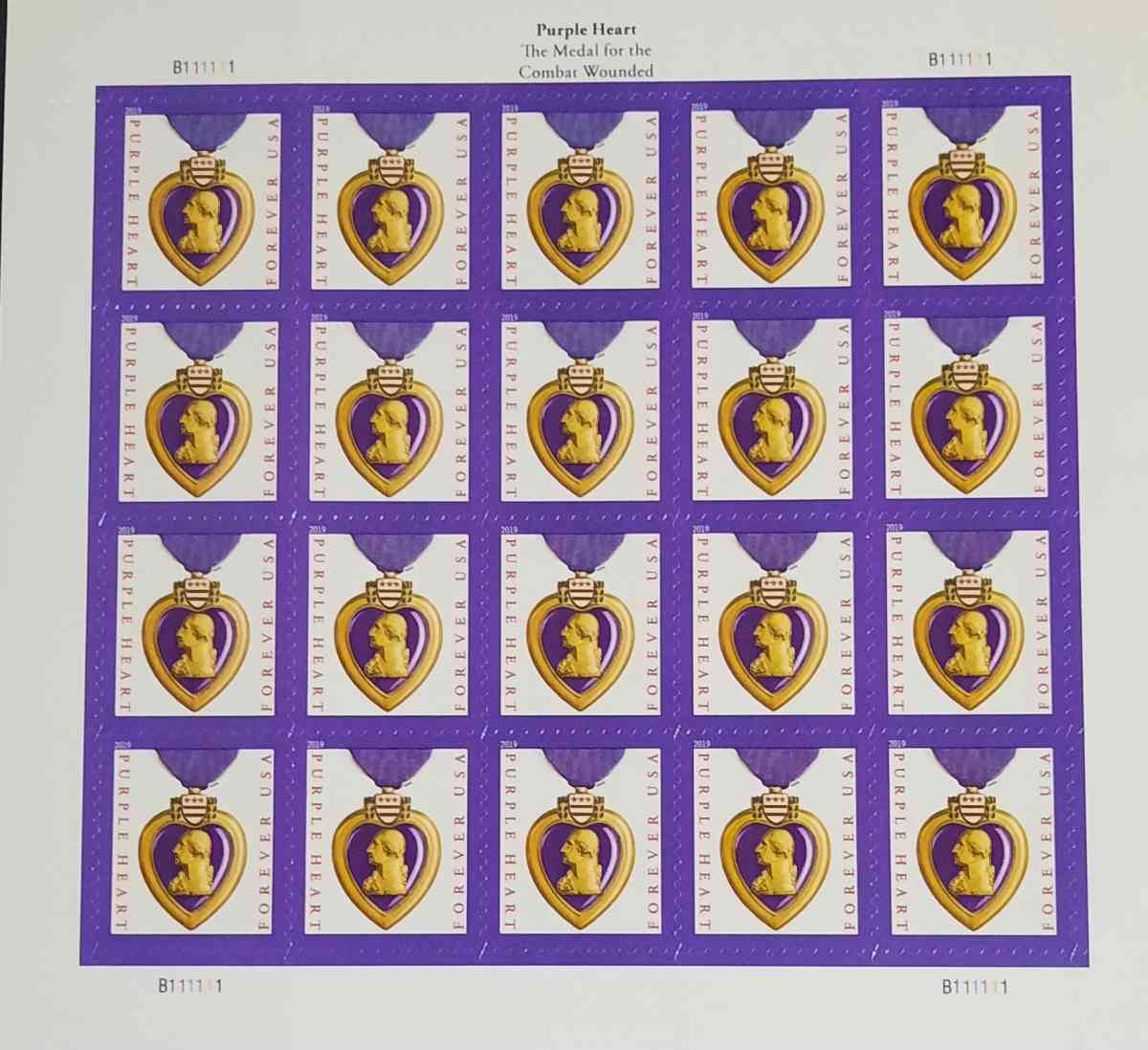 Purple Heart 2019 Forever Postage Stamps