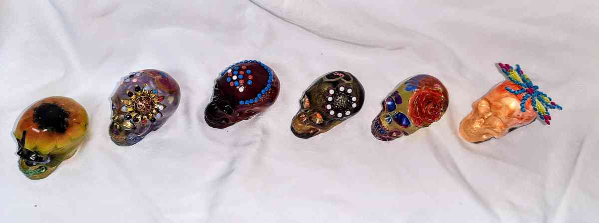 Original Day of the Dead Handcrafted Skulls Small