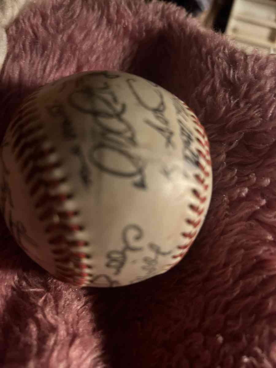 baseball signed by braves team owner