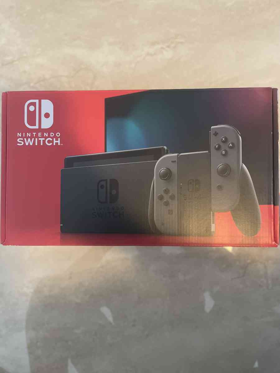 Nintendo switch with Neon blue and Neon red Joycon