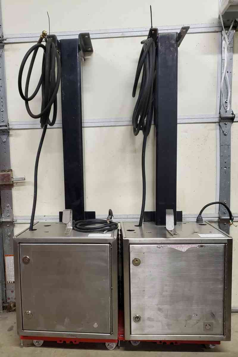 2 Air Compressors With Electrical Cords Cut