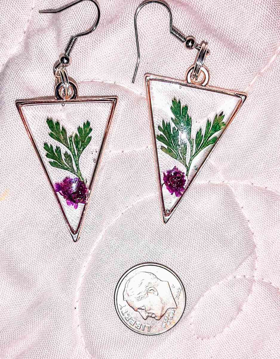 Handcrafted Clear based Earrings