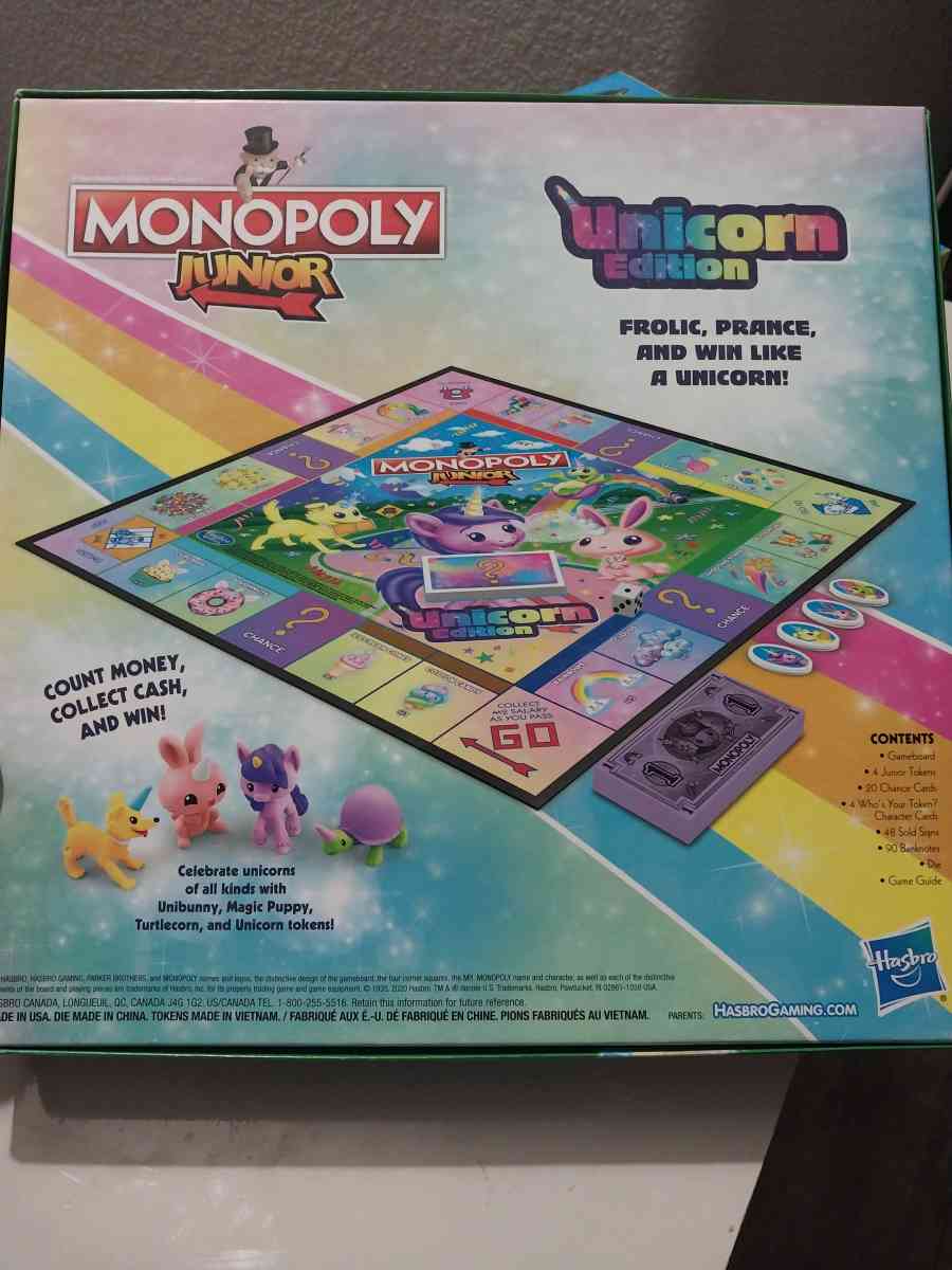 Monopoly Junior Unicorn Edition