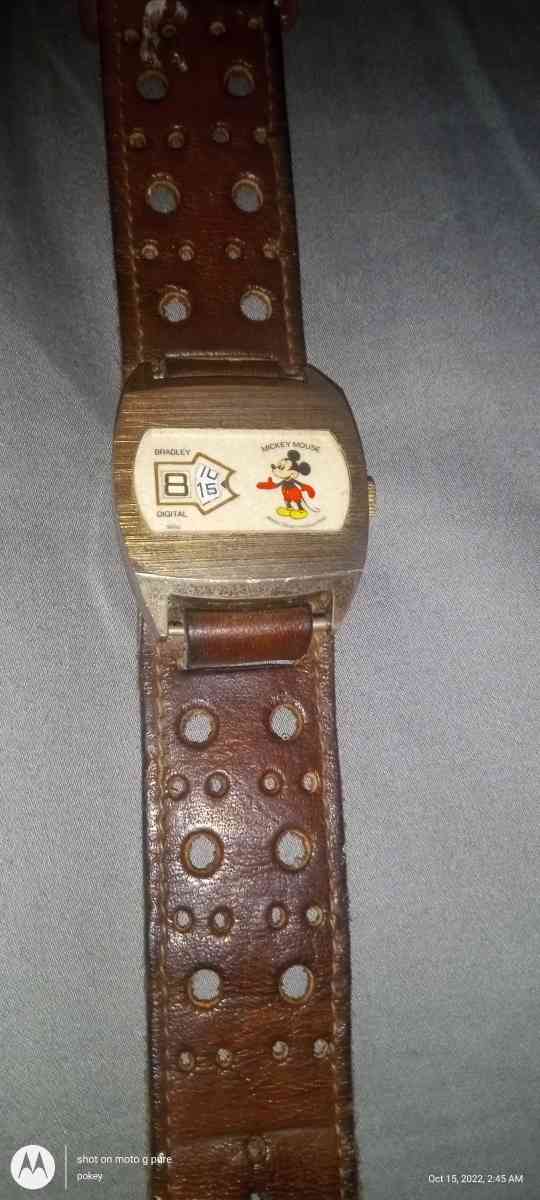 50 th Anniversary Mickey Mouse Bradley Swiss Jump Hour Watch
