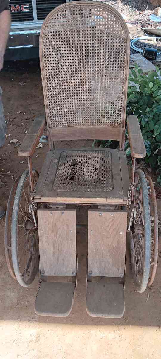 Mid 1800s wheelchair potty portable