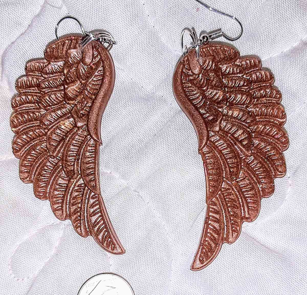 Handcrafted very light Angel Wing Earrings