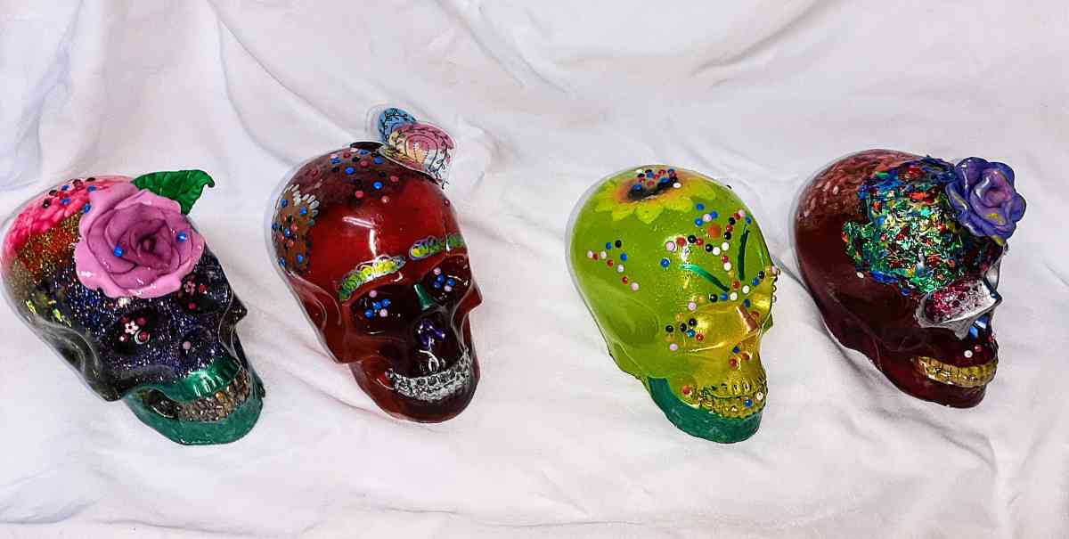 Day of the Dead Original Handcrafted Skulls Large
