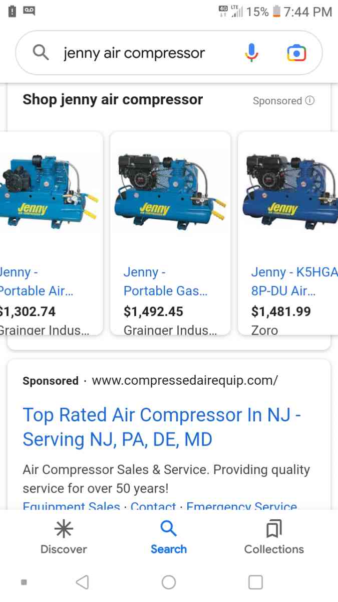 Jenny air compressor