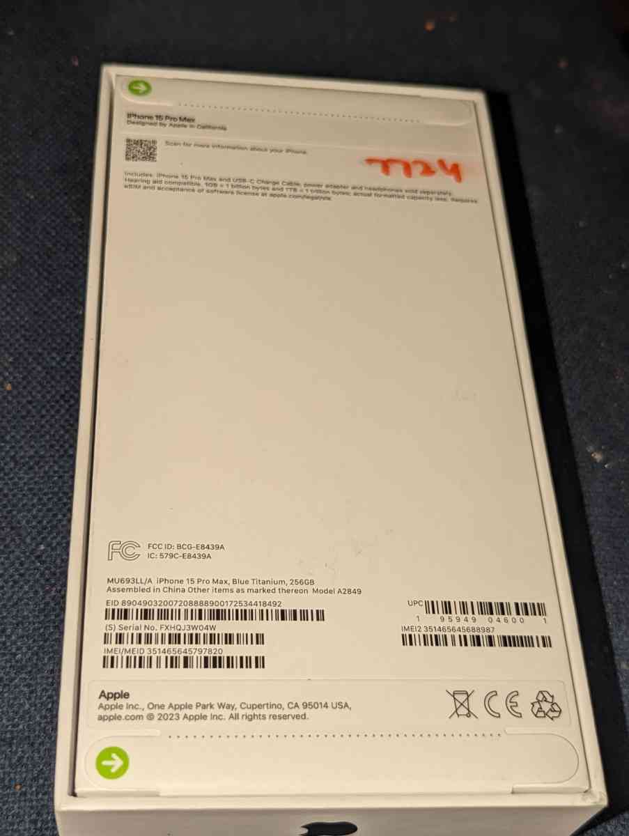 iPhone 15 pro max brand new sealed in da box