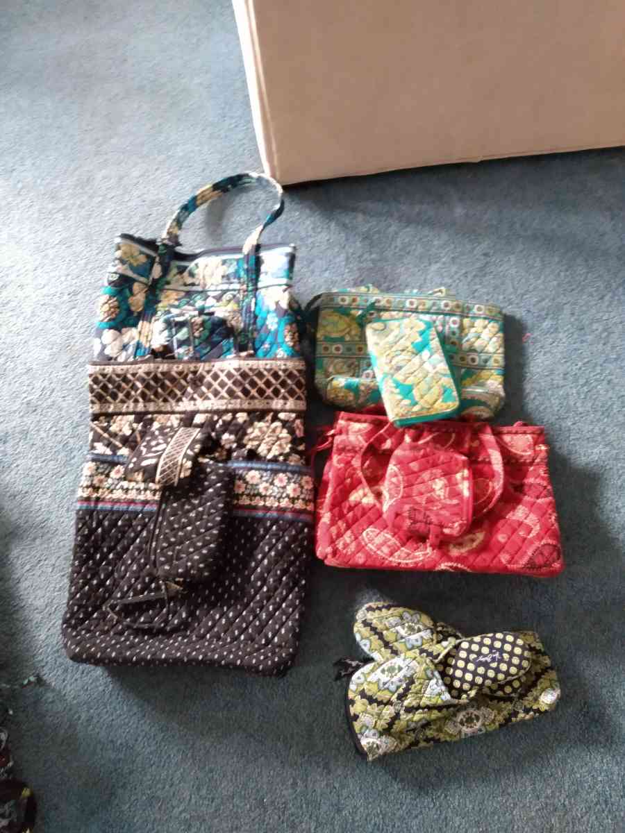 Vera Bradley purses with matching wallets