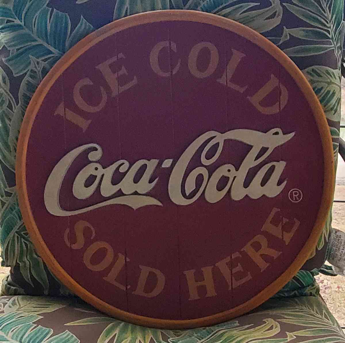 18 Coca Cola Round Wooden Sign