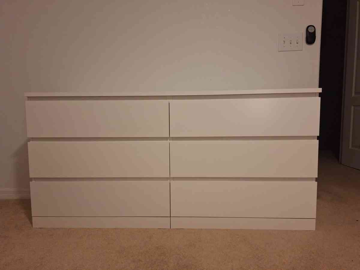 Dresser White 6 drawers