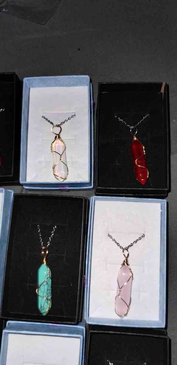 handmade crystal necklaces