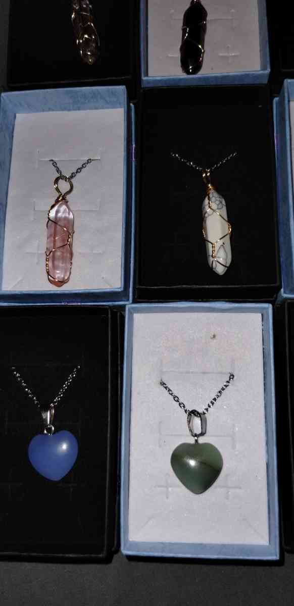 handmade crystal necklaces