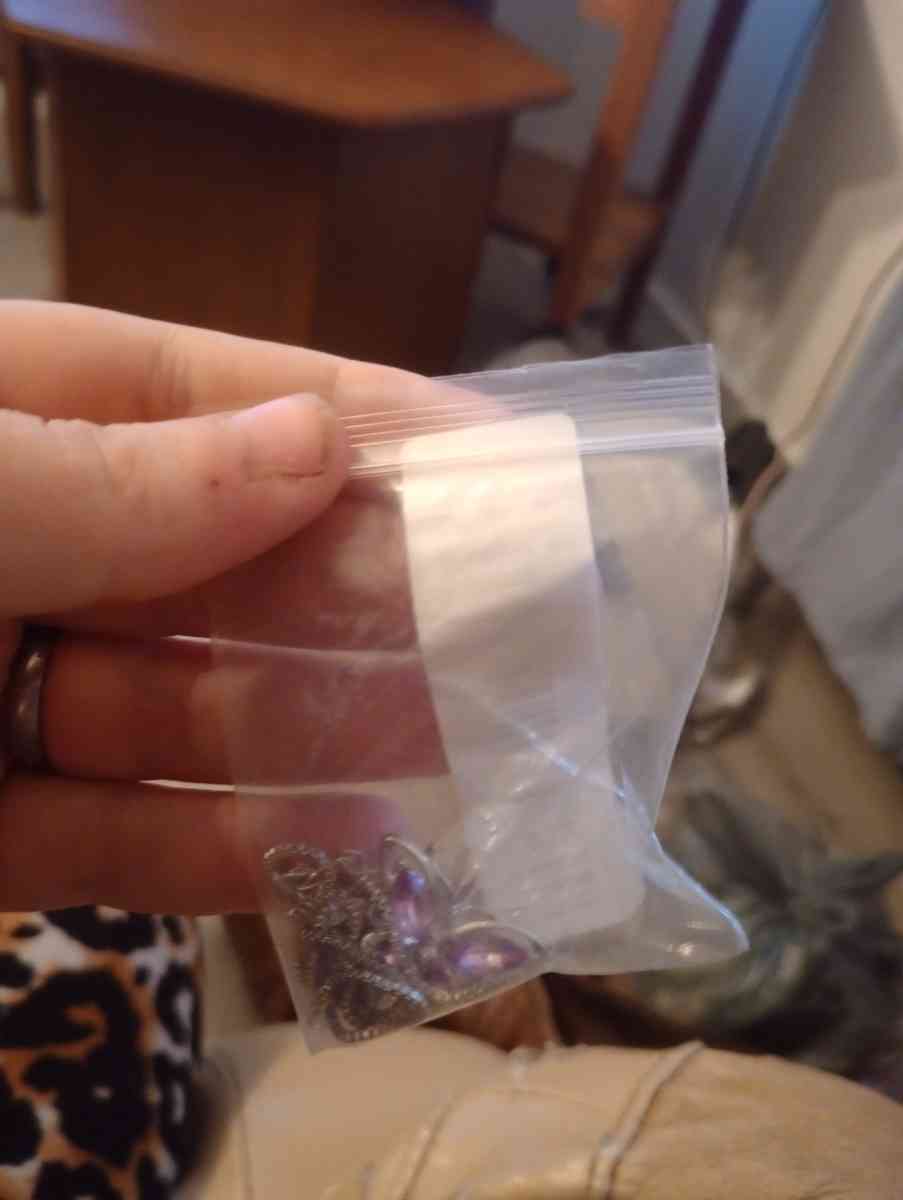 a butterfly necklace brand new