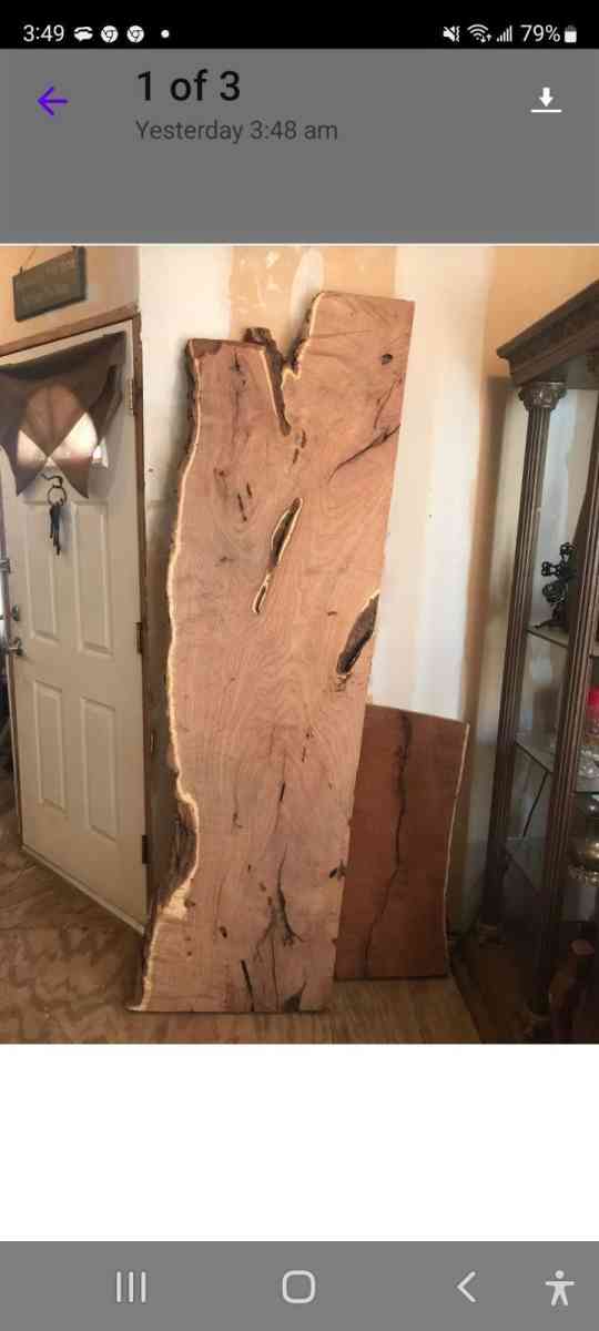 mesquite slabs of wood  7 ft tall  by 38 to 40 inches wide