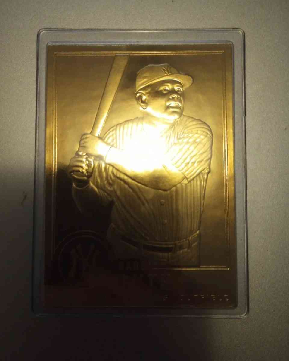Babe Ruth 1996 Danbury Mint Sealed 22kt Gold Card 30 York