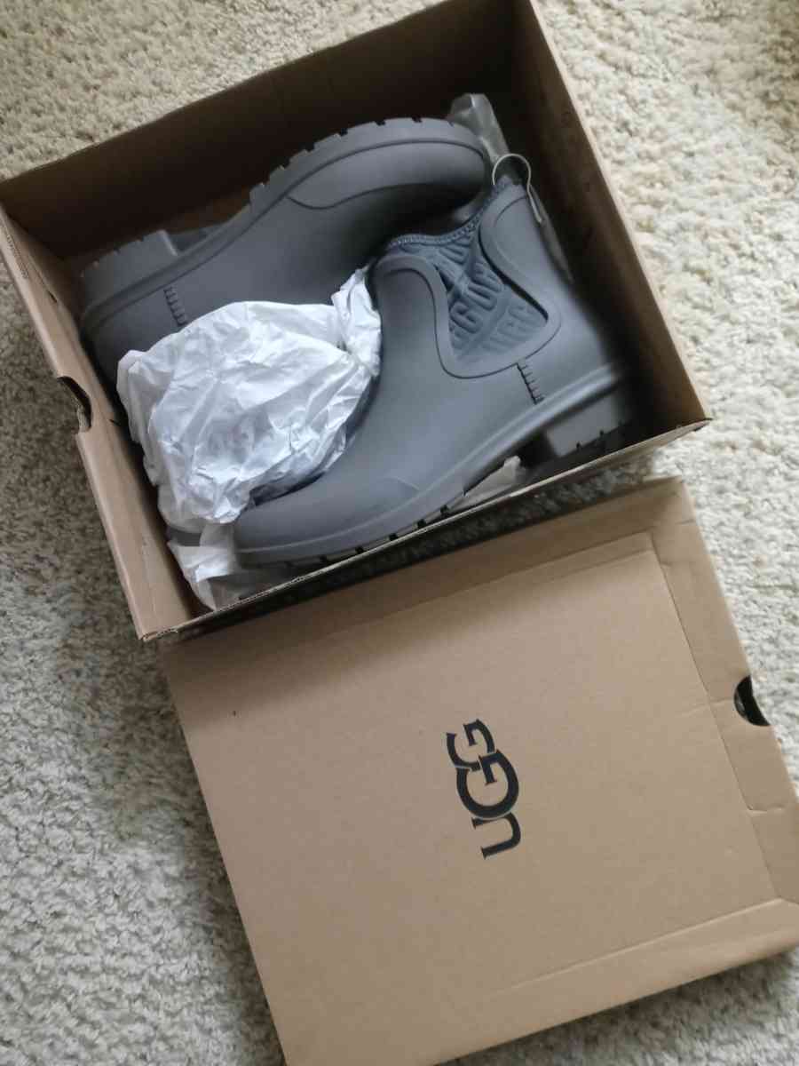 Gray UGG Rain Boots OBO and its yours