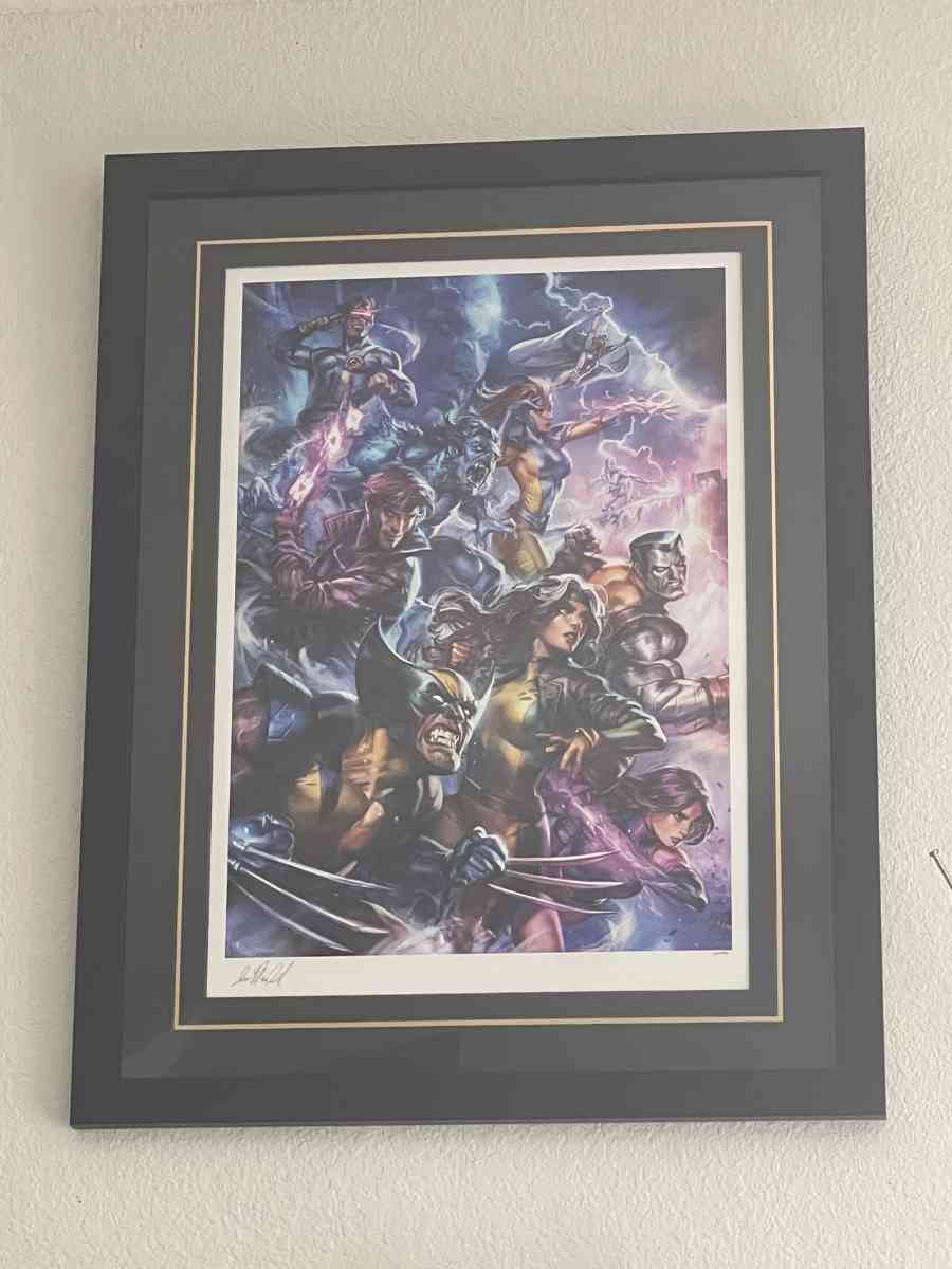 Xmen sideshow picture print framed
