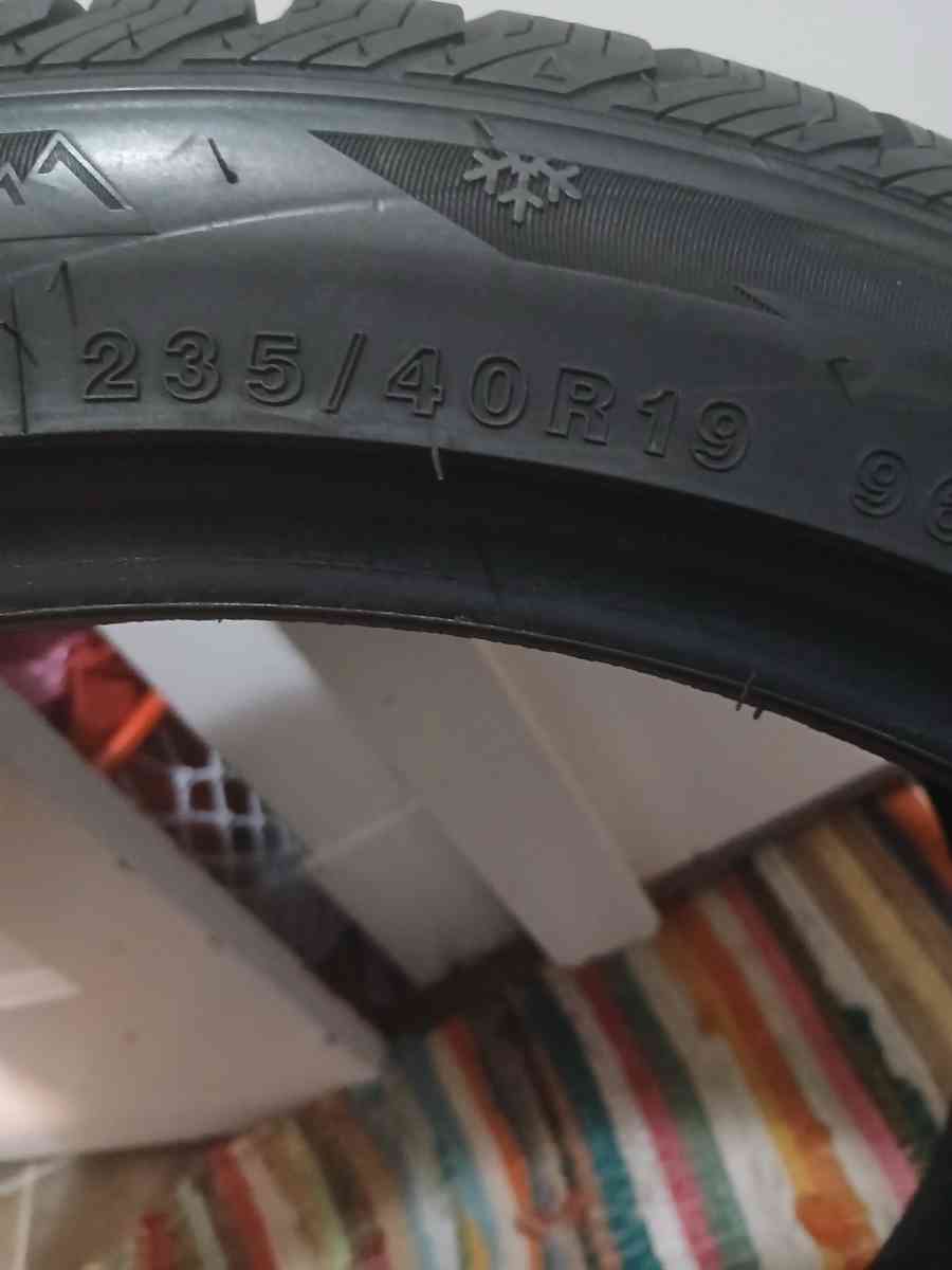 3 Low profile Minerva car tires 80 a piece or