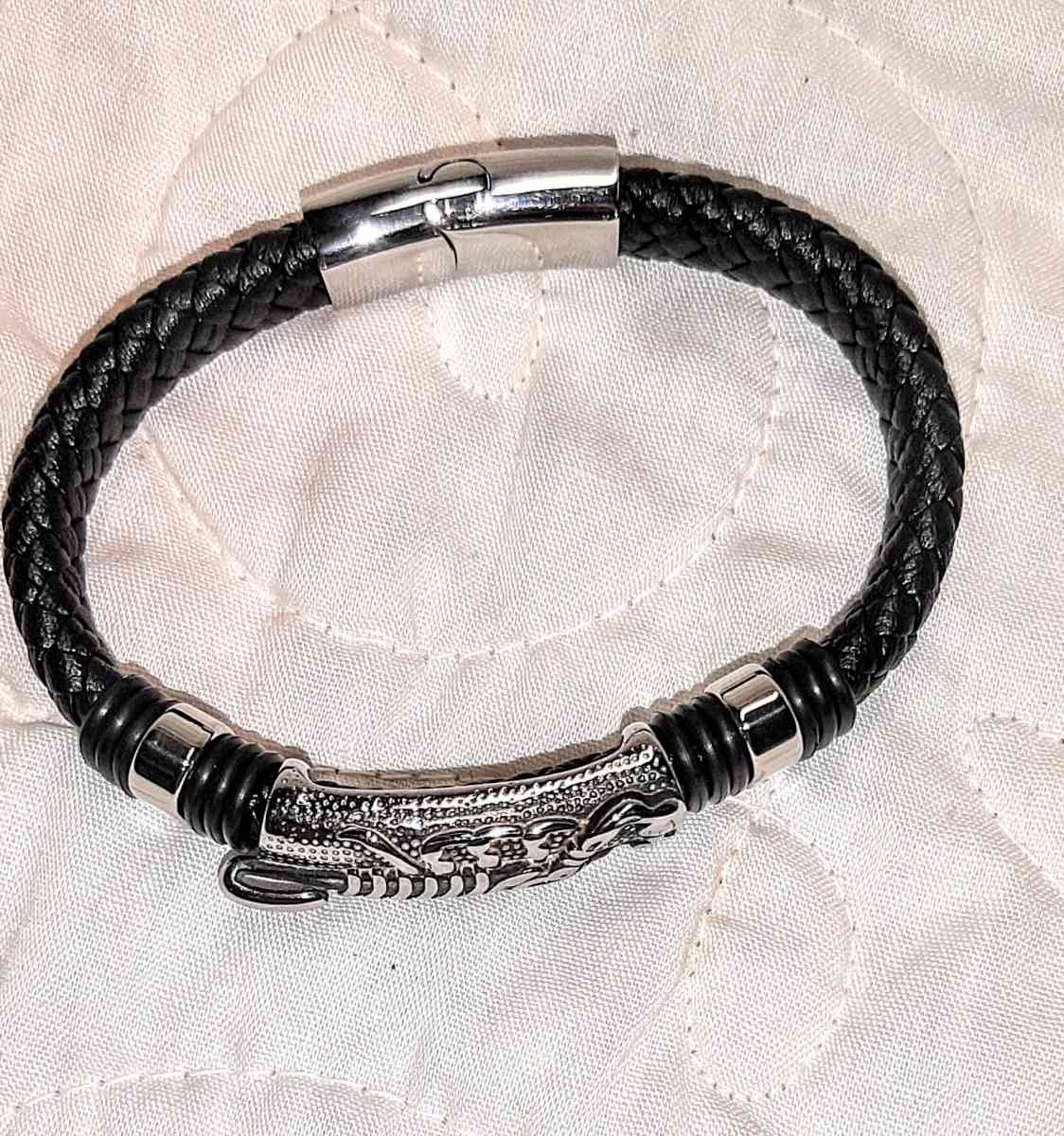 Scorpion PU Braided Leather Bracelet