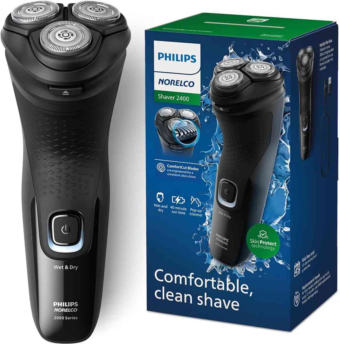 PHILLIPS NORELCO SHAVER 2400 COMFORTABLE CLEAN SHAVE