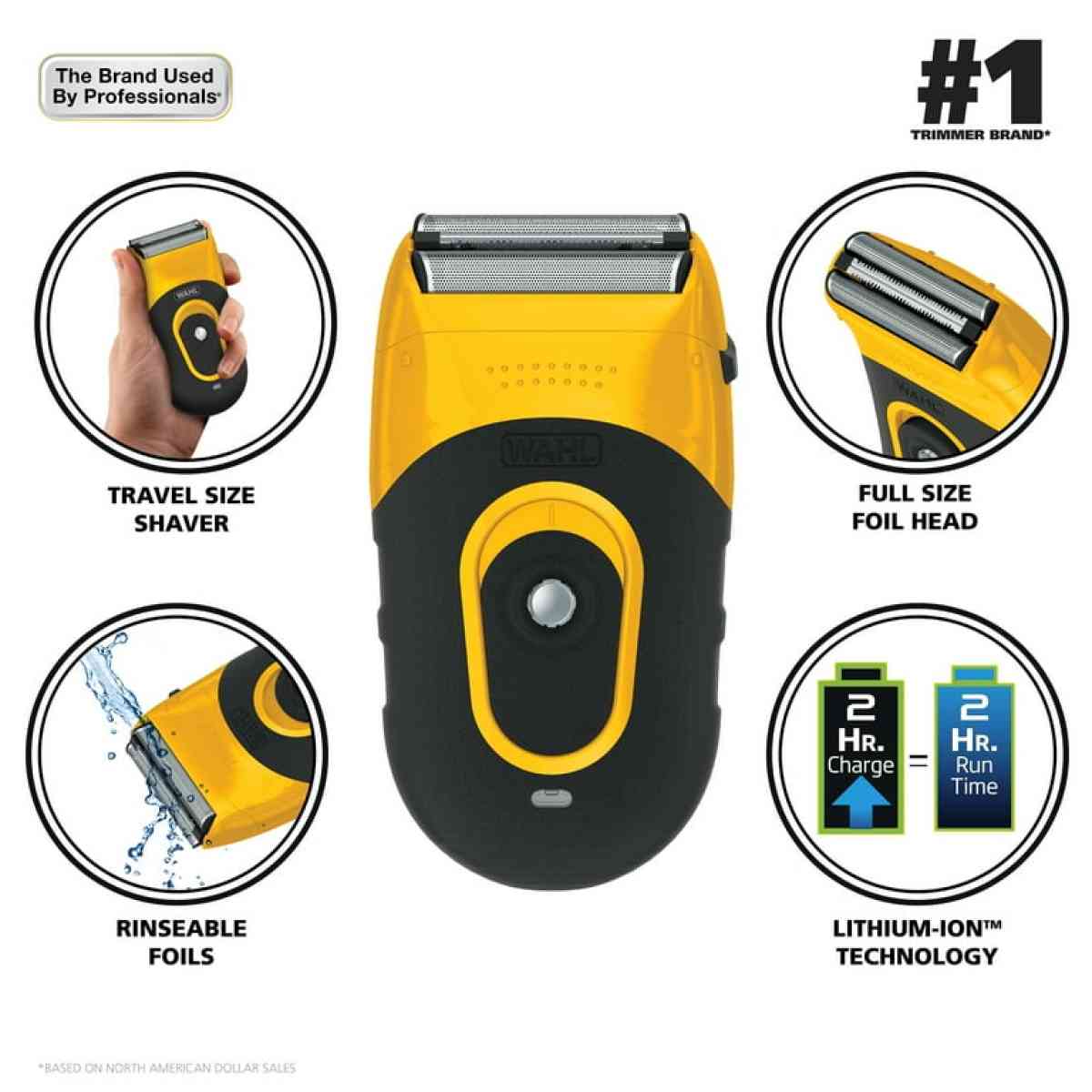 WAHL LIFEPROOF SHAVER LITHIUM ION