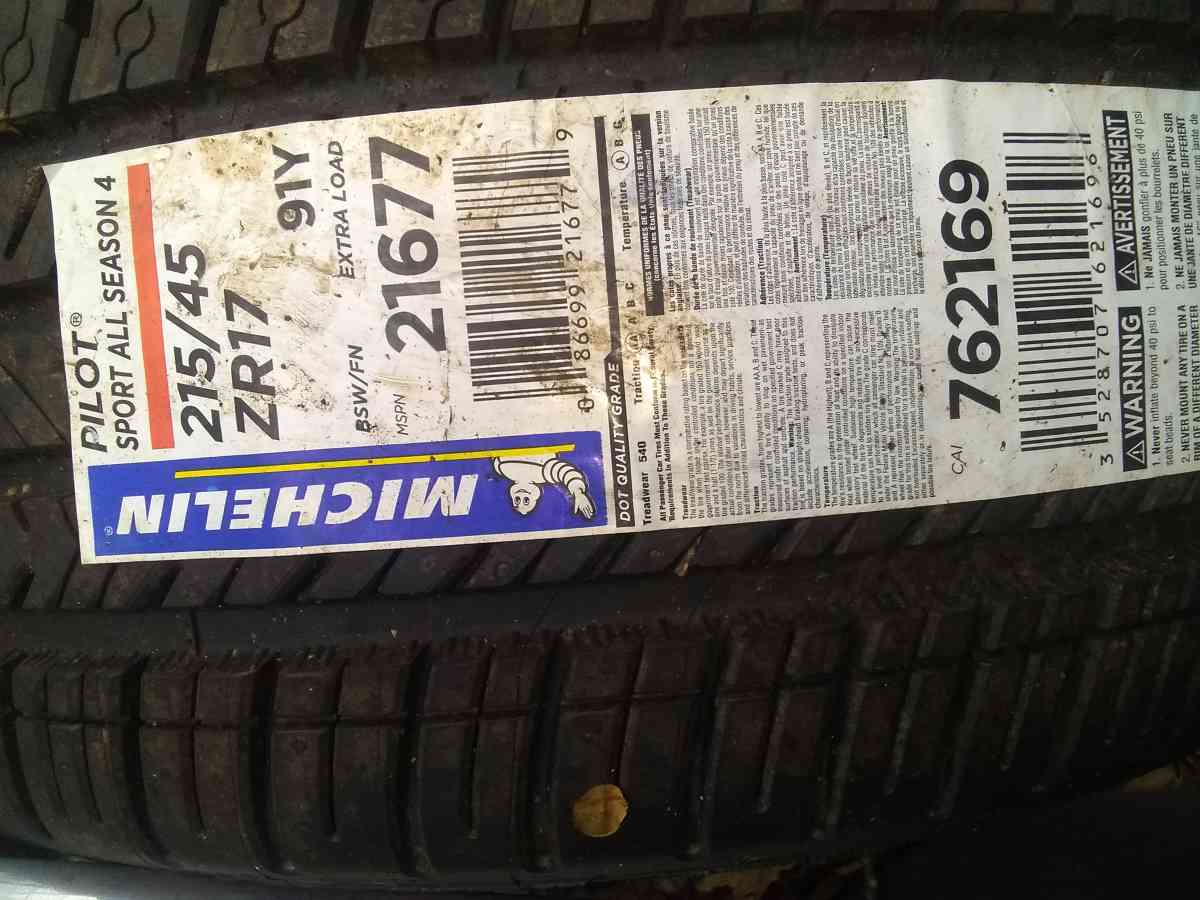 New Michelin Tires
